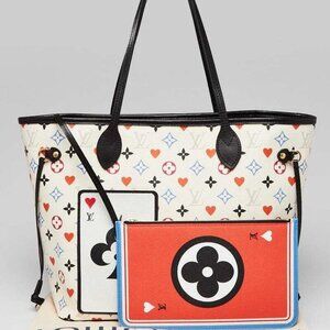 Louis Vuitton White Multicolor Monogram Canvas Game On Neverfull MM Bag